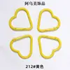 Gran Stock Mosquetón Forma de Corazón Botón para Ropa Infantil DIY Gancho Pequeño Forma de Corazón Mosquetón Corazón Melocotón