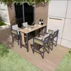 Pátio Externo Alumínio Arte Anti-corrosão Mesa e Cadeiras de Madeira Varanda de Villa Mesa e Cadeiras de Bar Série de Móveis para Piscina Praia Lazer Cadeira de Praia