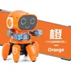 Tiktok mismo popular baile Pez robot de seis pinzas eléctricas luz música niños columpio juguete puesto venta al por mayor