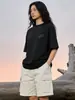 Estampado Reflectante Blackeden en el Pecho Izquierdo, Camiseta de Manga Corta Original con Estampado de Graffiti Americano Tendencia Nacional para Hombres y Mujeres, Tops para Pareja para Verano