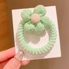 Novo Cordão de Cabelo Infantil Popular na Internet Laço de Cabelo Rabo de Pinha de Menininha Tecido Xadrez Fofo Bebê Girassol Cordão de Cabelo Lote