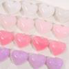 Cielo estrellado color glitter corazón de durazno torcido amor parche de resina carcasa de teléfono móvil horquilla aretes accesorios de joyería DIY venta al por mayor