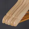 Percha de Hotel de Madera de Alta Calidad Percha para Armario de Tienda de Ropa Color Madera Original Madera de Arce Engrosada Percha para Pantalones de Hombre Venta al por Mayor