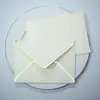 Envelope de Borda Dourada Transfronteiriço Em Estoque Capa para Envelope de Convite em Papel Perolado Fabricação de Capa para Cartão de Membro Sacola Envelope Impressão Personalizada