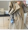 Mini Bolsa para Audífonos con Forma de Labial 2025 Nueva Tendencia Moda Colgante Bolso Diseño Nicho Tela Hombro Cruzado