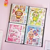 Caderno Intercalado Criativo Novo Estilo Minecraft com Páginas Coloridas de Desenho Animado e Páginas Pautadas, Material Escolar