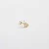 Pendientes de Acero Inoxidable con Microincrustaciones de Venta Caliente Diseño de Nicho Pendientes de Oro Real 18K Decoración de Perforación para Hélice de Oreja Flor de Gama Alta