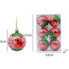 Bolas Decorativas para Árbol de Navidad, Adornos para Árbol de Navidad, Bolas de Navidad Pintadas a Mano, Bolas de Navidad Pintadas de 6cm, Accesorios de Decoración