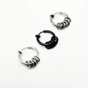 Ventas Directas de Fábrica Sin Piercing Orejas Clips de Oreja de Resorte Negros Pendientes Falsos Invisibles Indoloros Pendientes Pendientes