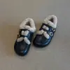 Versión en stock~ Zapatos Birkenstock sin cordones de cuero genuino para mujer, punta redonda de invierno, forrados de felpa, zapatos peludos cálidos, zapatos de algodón, zapatos de un solo color