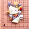 Desenho animado grande brilhante circo Sanrio acessórios de resina faça você mesmo cola creme adesivo de geladeira material de joalheria atacado