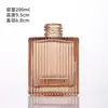 Difusor Cuadrado Casero Botella Vacía Perfume Aceite Esencial Ratán Adornos Volátiles Venta al por Mayor Botella de Aromaterapia sin Llama Hotel Botella de Vidrio