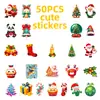 50 Adesivos de Grafite Cartoon de Natal Chapéu de Natal Rena DIY Suitcase Decorativa Adesivo para Caderno Papel