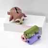 Sacos de lixo para animais de estimação com estampa de pata, conjunto de sacos de cocô de guaxinim, sacos de lixo portáteis para uso externo para gatos e cachorros