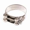 Abrazadera central de hebilla de tubo de escape modificado para motocicleta, coche deportivo retro, acero inoxidable 201, anillo de sujeción del silenciador, aro de sujeción