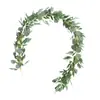 Hoja Verde con Fruta Eucalipto Ratán Amazona Artificial Dinero Cifrado Eucalipto Hoja de Sauce Planta Enredadera Ratán Decorativo