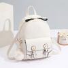 Bolsos Mochila Bolso Coreano para Mujer Nicho de Alta Gama 2025 Nuevo Pu Color Contrastante Mochila Escolar Trendy Bolso de Mujer Mochila