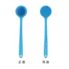 Cepillo de Baño Doble Cara con Mango Largo Cepillo de Ducha Cepillo Espeso para la Espalda Herramienta Autosuficiente Rascador de Espalda Cepillo de Baño de Silicona