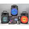 Nuevo altavoz Bluetooth de alto volumen de 8 pulgadas, baile cuadrado, audio Bluetooth colorido, subwoofer pesado para exteriores