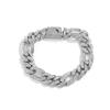 Nova Moda Nacional de Metal Hip Hop Pulseira Masculina Estilo Coreano Estilo ins Senso de Design Europeu e Americano Rua Estilo Hip Hop Pulseira