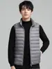 2025 Nuevo Otoño e Invierno Chaleco para Hombre Chaqueta de plumón para Hombre Chaqueta de plumón delgada para Jóvenes Talla Grande Ropa Casual para Hombre