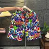Comercio Exterior Venta al por Mayor Verano Pantalones Cortos Finos para Hombre Sueltos Casuales Deportivos Pantalones Cortos de Playa para Hombre Pantalones Cortos Estampados