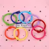 Anillos de plástico lacado de colores brillantes, resistentes y de alta calidad para libros de hojas sueltas, anillos para tarjetas, anillos de llavero con apertura móvil, materiales para manualidades