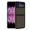 Capa Dobrável com Padrão de Fibra de Carbono Capa Protetora Flip para Celular Samsung Z Flip3 Nova