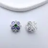 Accesorios para Joyería DIY Lujo Incrustaciones de Circonita Cuentas de Múltiples Pasadas Hebilla de Conexión para Collar y Pulsera Accesorios para Pulseras de Perlas