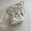 Bolsa de Comércio Exterior com Bolinhas Grande Capacidade Feminina 2026 Nova Versátil para o Dia a Dia Ombro Único Sob o Braço Bolsa de Mão Casual Tipo Saco