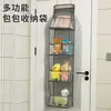 Bolsa de almacenamiento de tela para colgar detrás de la puerta, organizador colgante de tela, un imprescindible para dormitorios, una solución de almacenamiento doméstico para montar en la pared