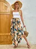Saia Midi Casual Estilo Étnico Boêmio Personalizada Estampada, Popular na Primavera e Verão, Transfronteiriça Europeia e Americana da Amazon