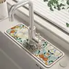 Tapete para Torneira Macio de Terra de Diatomáceas Banheiro Absorvente Secagem Rápida Tapete Bancada de Pia de Banheiro Cozinha Tapete para Vaso Sanitário