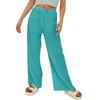 Pantalones Casuales de Moda para Mujer 2024 Amazon Más Vendidos de Algodón y Lino con Múltiples Bolsillos y Hebilla de Uña