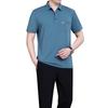 Trajes Casuais de Verão 2026 para Homens de Meia-Idade e Idosos, Roupa Esportiva de Verão, Camiseta de Verão com Gola Redonda e Manga Curta para Pais de Meia-Idade