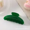 Presilha de Garra de Tubarão Grande Cor Sólida Acessórios de Cabelo Transfronteiriços Presilha de Garra para Coque na Parte de Trás da Cabeça Simples Firme Antiderrapante Presilha de Cabelo de Acrílico