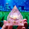 Bola de Cristal 73 Estilos Pirámide Bola de Cristal Transfronteriza Pirámide de Piedra Triturada Artesanías para el Hogar Adornos de Resina