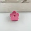 Presilha de cabelo de flor oca fosca cor macaron mini garra infantil flor de cinco pétalas para franja lateral acessórios de cabelo