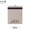 Novo porta-passaporte antifurto RFID transfronteiriço, clipe de passaporte portátil para pendurar no pescoço, bolsa multifuncional para armazenamento de passagens e documentos de viagem