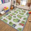 Alfombra Digital para Jardín de Niños Terciopelo Cristal Antideslizante Tapete de Piso Tapete de Piso para Juegos Infantiles Educativo Lavable Tapete de Laberinto con Pista