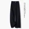 Pantalones de pierna ancha, fluidos, adelgazantes y de tiro alto para mujer, pantalones casuales holgados de pierna recta hasta el suelo, versátiles para el trabajo y el uso diario, estilo otoño