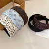 Diadema Ancha Estilo Coreano de Lunares para Mujer, Diadema Retro Otoño/Invierno de Alta Gama, para Top Alto con Cráneo, Accesorio de Cabello Elegante Versátil para el Día a Día