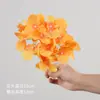 Flores artificiais em tons de amarelo para decorações de casamento, arranjos de hotel, decoração suave para casa, arranjos de corredor, arranjos florais e materiais decorativos