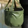 Bacia de viagem grande dobrável portátil personalizada para lavar frutas, rosto e pés, adequada para acampamentos e piqueniques