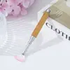 Pincel para Manicura Incrustado con Diamantes Transfronterizo, Nuevo Pincel para Manicura Incrustado con Diamantes en Forma de Abanico, Pincel para Uñas Opcional en 2 Colores