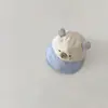 Chapéu de Bebê Yipan Primavera e Outono Novo Fofo Ins Meninos e Meninas Aba Larga Proteção Solar Chapéu de Pescador Chapéu de Sol para Bebê
