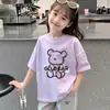 Playeras y Camisetas Interiores para Niños, 100% Algodón Puro, Ropa de Verano para Niñas, Camisetas de Manga Corta con Dibujos Animados para Bebés, Estilo Nuevo