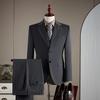 Traje de Hombre a la Moda, Talla Grande, Business Casual, Traje Italiano de Alta Gama de un Botón, Vestido de Novio