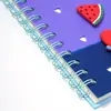 Set de Cuaderno de Silicona DIY Libreta de Mano de Aspecto Atractivo Tendencia Creativa Cuaderno Lindo con Hebilla Simple de Corazón