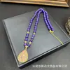 Nova Corrente de Suéter de Pedra Natural com Cravação Completa de Diamantes, Design Manual, Fashionável, Estilo Europeu e Americano, Recursos Transfronteiriços, Novo Modelo de Celebridade da Internet, Venda Direta do Fabricante